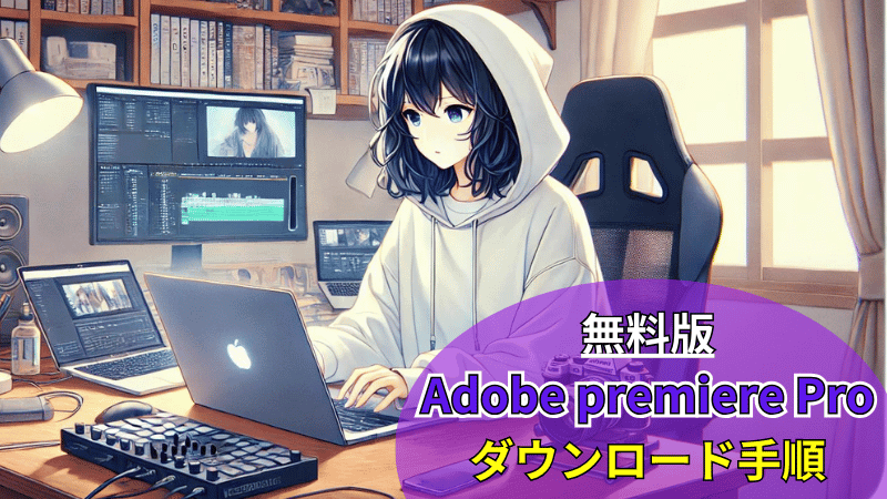 Adobe premier Pro無料版のダウンロード手順