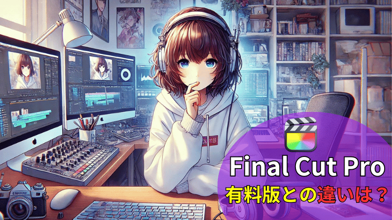 Final Cut Proの無料版と有料版の違いについて