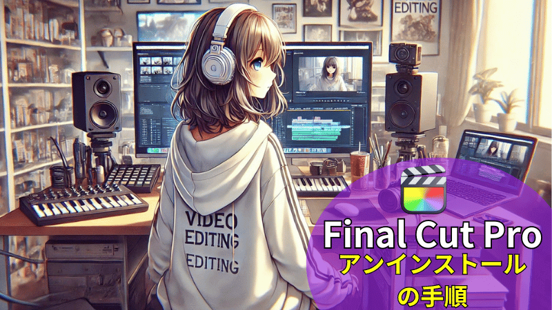 FinalCutProのアンインストール手順