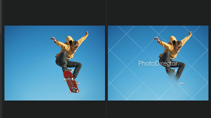 PhotoDirectorのオブジェクト除去機能