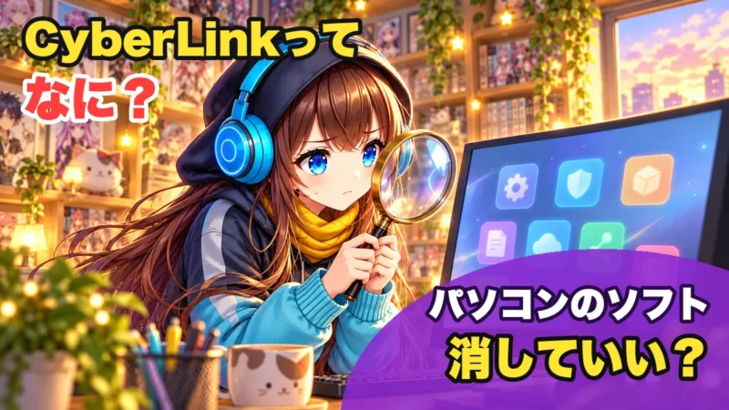CyberLink(サイバーリンク)とは?パソコンのソフトは消していいか