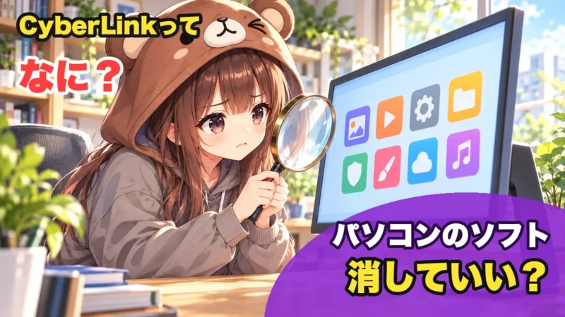 CyberLink（サイバーリンク）とは？パソコンのソフトは消していいか