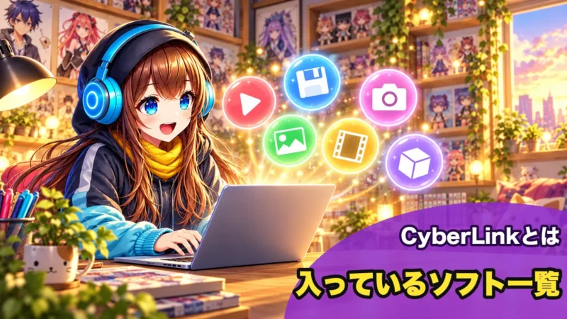 パソコンに入っていることが多いCyberLinkのソフト一覧