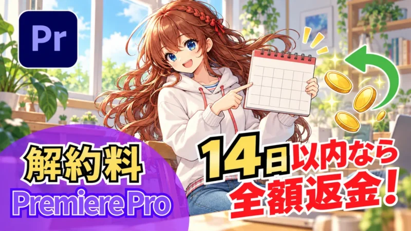 Premiere Proの解約は14日以内なら全額返金