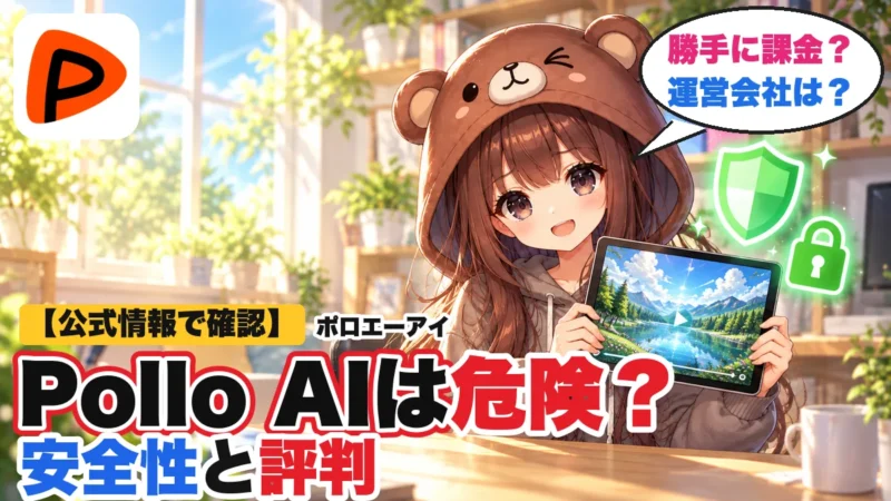 Pollo AI（ポロAI）は危険？安全性と評判