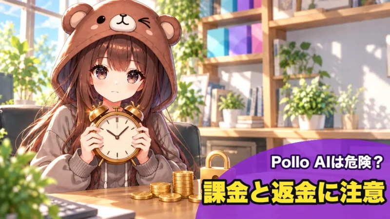 Pollo AIは課金と返金に注意