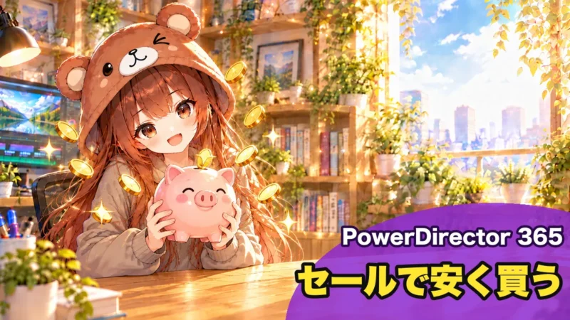 PowerDirector 365をセールで安く買う