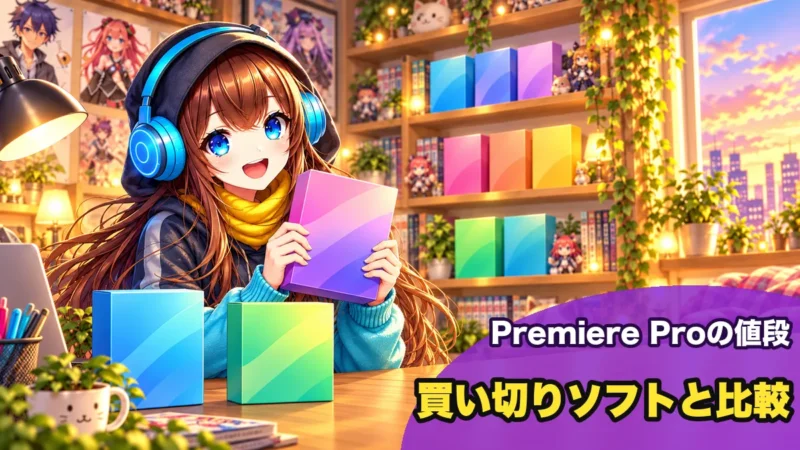 Premiere Proと買い切りの動画編集ソフトの比較