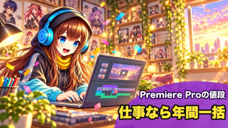 仕事で使うならPremiere Proは年間一括払い
