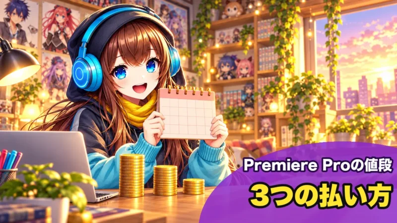 Premiere Proの3つの払い方