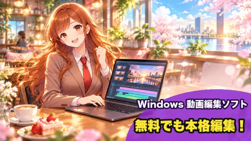 無料でも本格的に編集できるWindowsの動画編集ソフト
