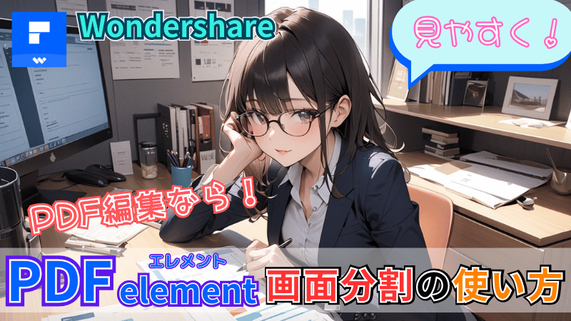 PDFelementの画面分割の使い方