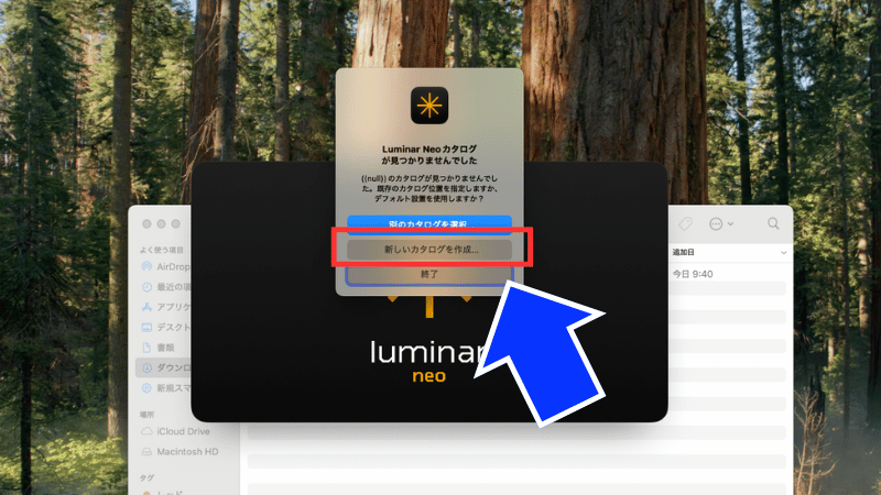 Luminar Neoカタログを作成