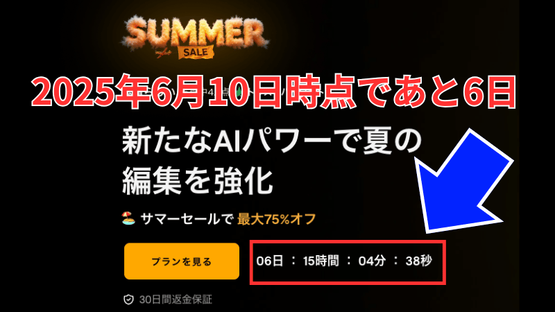 サマーセルの終了期間