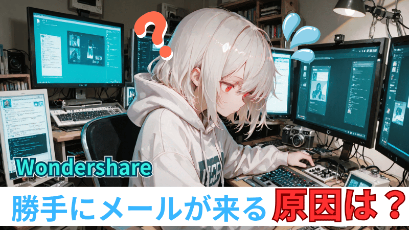 Wondershareから勝手にメールが来る原因について