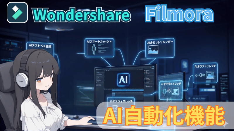 FilmoraのAI自動化機能5選
