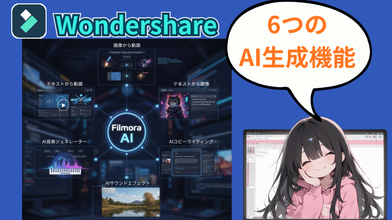 Filmoraの生成AI6選