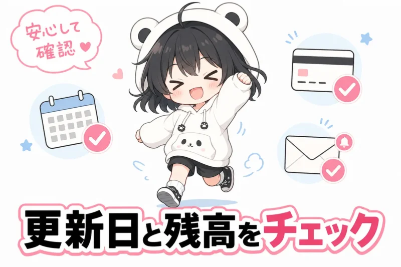 DomoAI解約前に更新日とクレジットを確認する様子