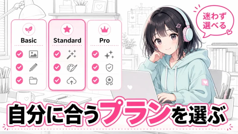 DomoAIの料金プランを比較する画面