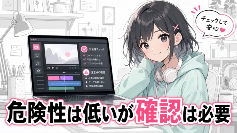 DomoAIの危険性を確認するノートパソコン画面