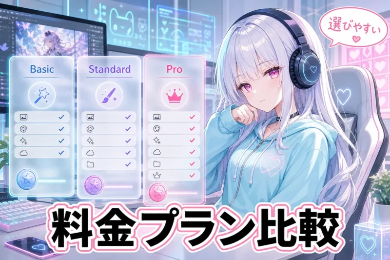 DomoAIの料金プランを比較するイメージ