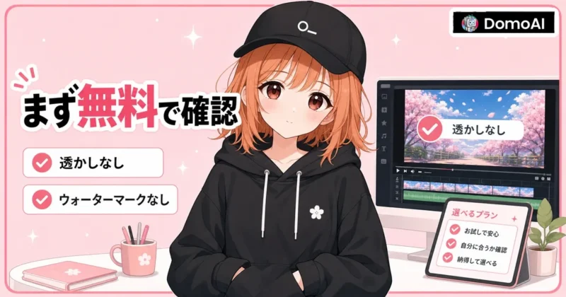 DomoAIの透かしを消す方法のまとめ