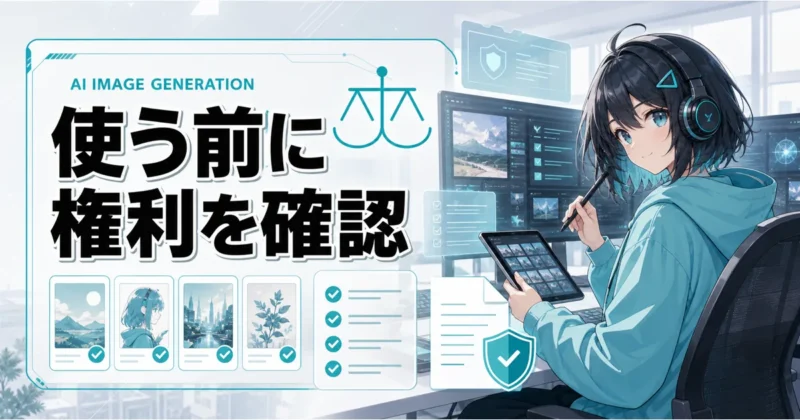 天秤AI画像生成の商用利用と著作権の注意点