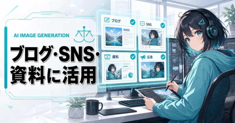 天秤AI画像生成のブログやSNSでの活用例