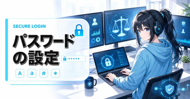 天秤AIのログインパスワード設定と再設定のイメージ