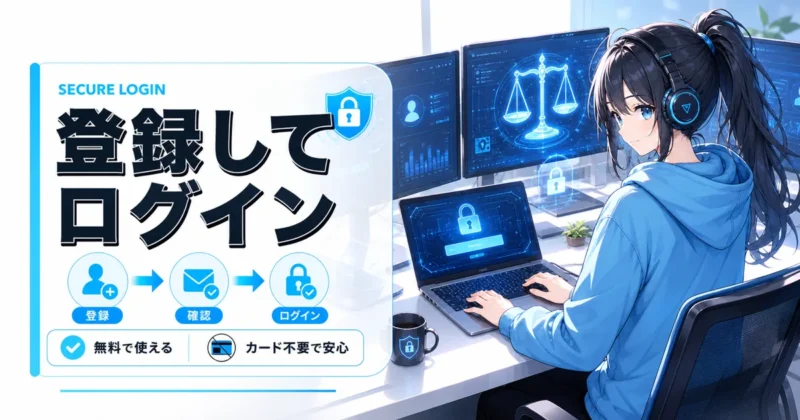 天秤AIの新規登録からログインまでの流れ