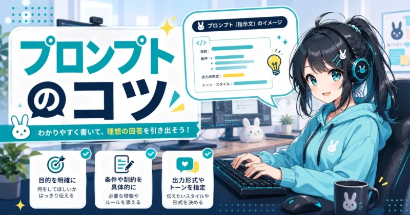 天秤AIのプロンプトのコツを示す画像