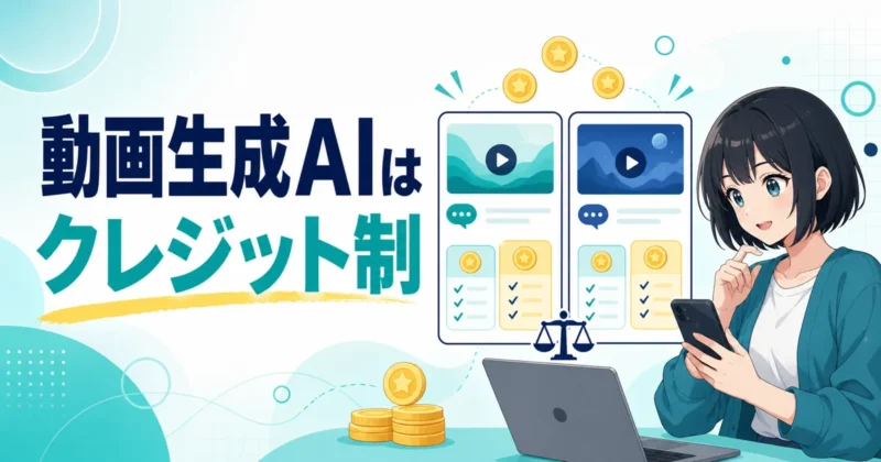 動画生成AIの料金比較を示す画像