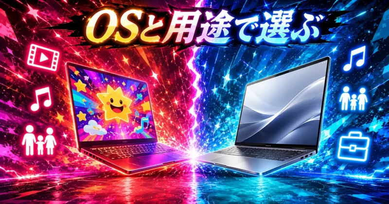 OS別と用途別に買い切り動画編集ソフトを選ぶバナー