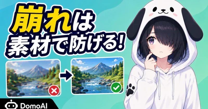 DomoAIの2.5Dアニメ変換で失敗しやすい例
