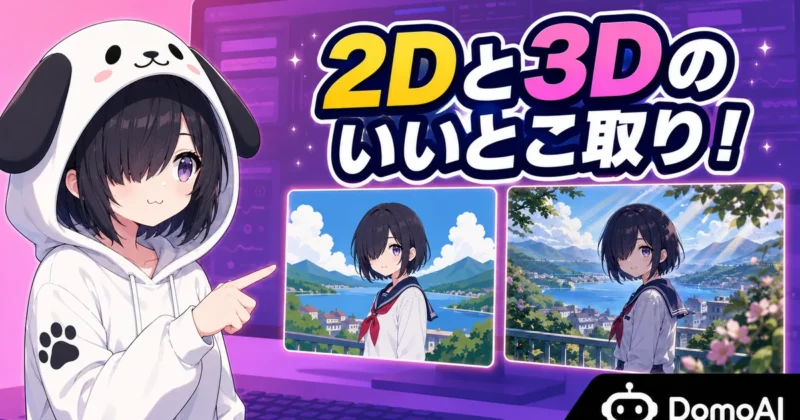 2.5Dアニメと2Dアニメや3Dカートゥーンの違い