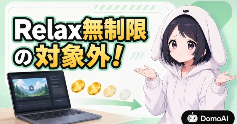 Frames to VideoはRelax無制限の対象外でFast生成のみ