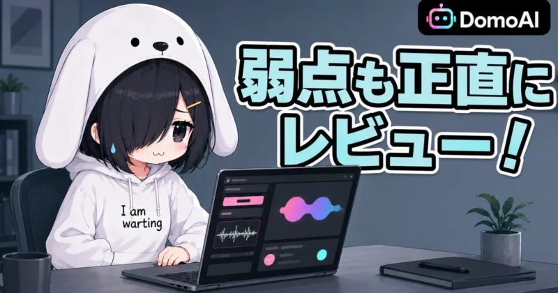 DomoAI Text To Speechの弱点も正直にレビュー