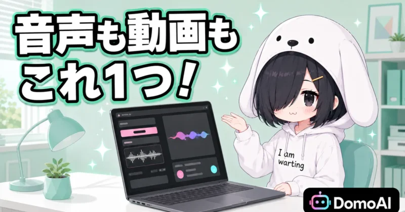 DomoAIはAI音声もアバター動画もこれ1つで作れるメリット