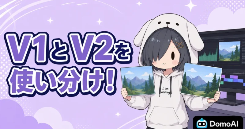 DomoAIでできる高画質化はV1とV2の使い分けがコツ