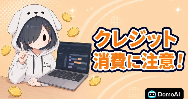 DomoAIの動画アップスケーラーはクレジット消費に注意
