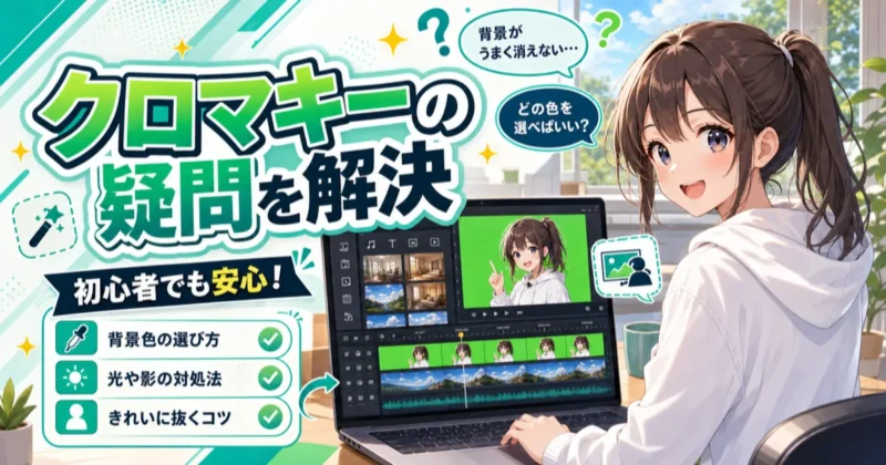 Filmoraのクロマキーに関するよくある質問のバナー