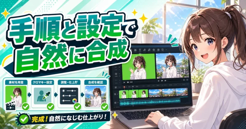 Filmoraのクロマキー合成についてのまとめバナー