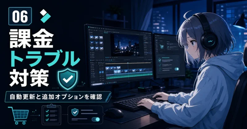 Filmoraの課金トラブルを避ける確認ポイント