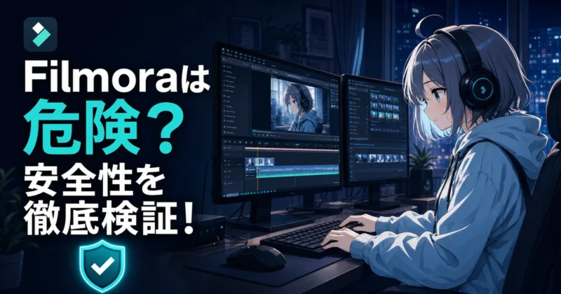 Filmoraの危険性は？安全性を徹底検証