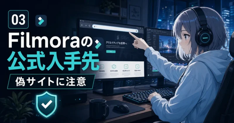 Filmoraの公式入手先と偽サイトの見分け方