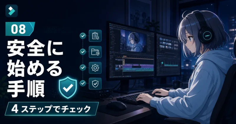 Filmoraを安全に始める手順とチェックリスト