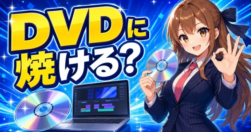 FilmoraのDVD書き込み対応範囲を確認する画面