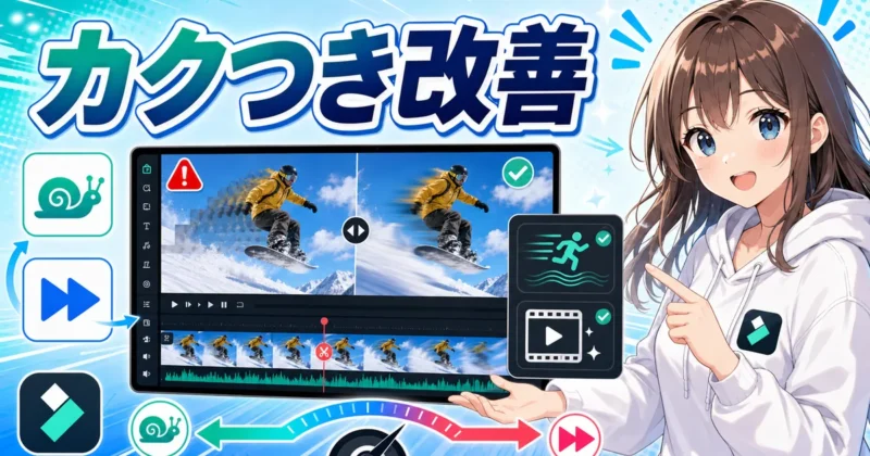 Filmora（フィモーラ）のスロー再生をOptical Flowで滑らかにする設定