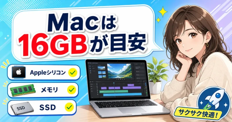 Filmora Mac版の必要スペックとMacBookの目安