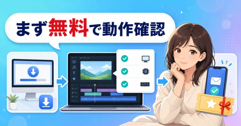 Filmoraの推奨スペックまとめと無料ダウンロード導線